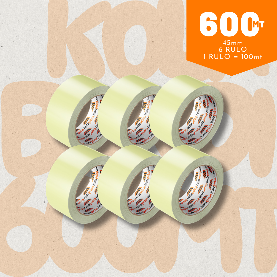 Koli Bandı 6 Adet 45mm x 100mt (Güçlü Yapışkanlı)