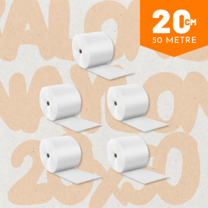 Balonlu Naylon 5 Adet 20cm x 50mt 30gr (Kalın)