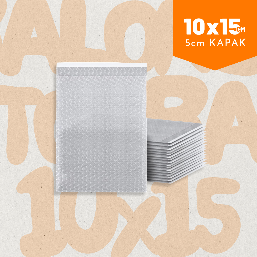 Balonlu Torba 50 Adet 10x15+5cm Şeffaf