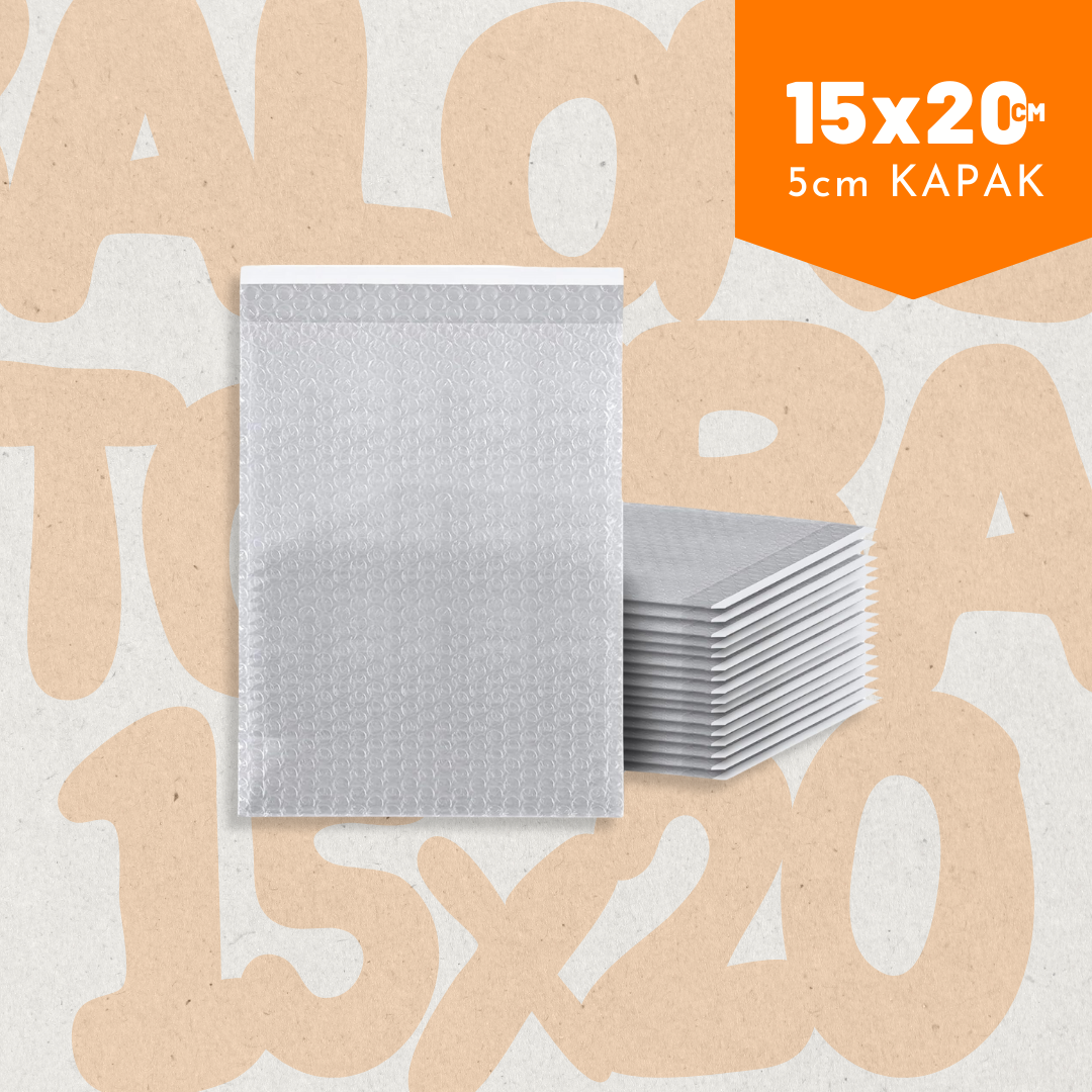 Balonlu Torba 50 Adet 15x20+5cm Şeffaf