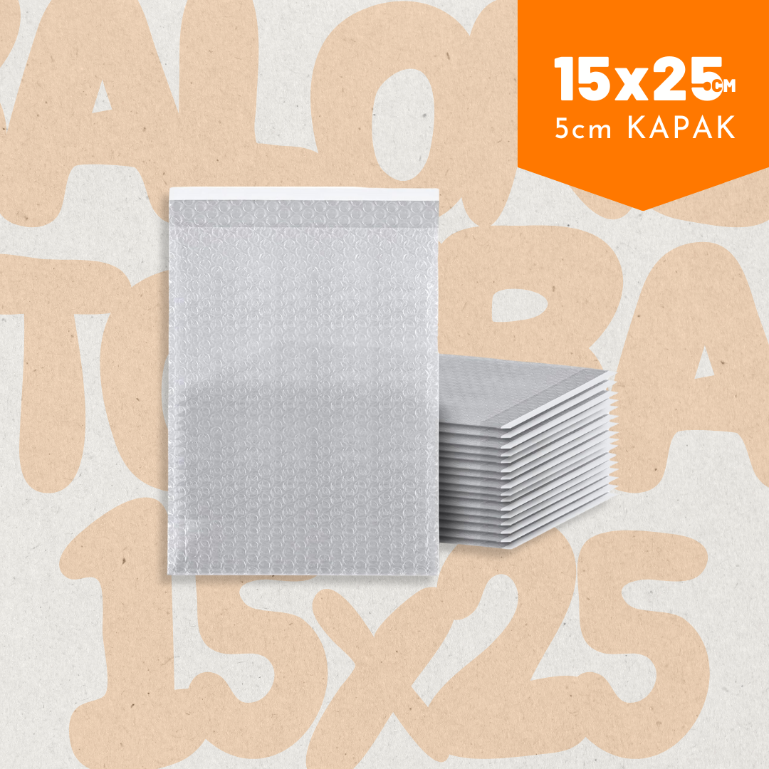 Balonlu Torba 50 Adet 15x25+5cm Şeffaf
