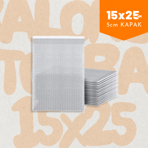 Balonlu Torba 50 Adet 15x25+5cm Şeffaf