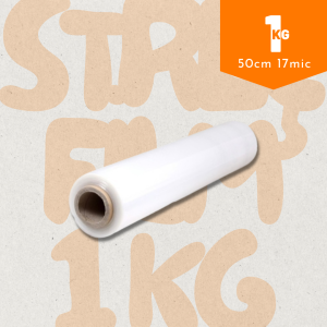 Streç Film 17mic 50cm 1kg Şeffaf (Esnek ve Güçlü)