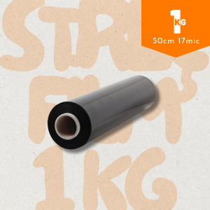 Streç Film 17mic 50cm 1kg Siyah (Esnek ve Güçlü)