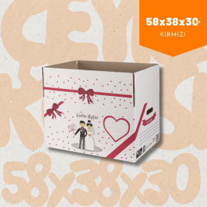 Çeyiz Kolisi 10 Adet 58x38x30cm Kırmızı (Sağlam)