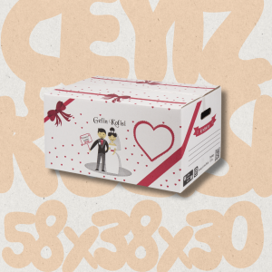 Çeyiz Kolisi 10 Adet 58x38x30cm Kırmızı (Sağlam)